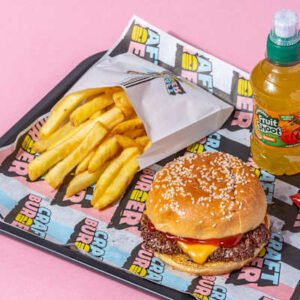 Smash Burg, Fries and Drink